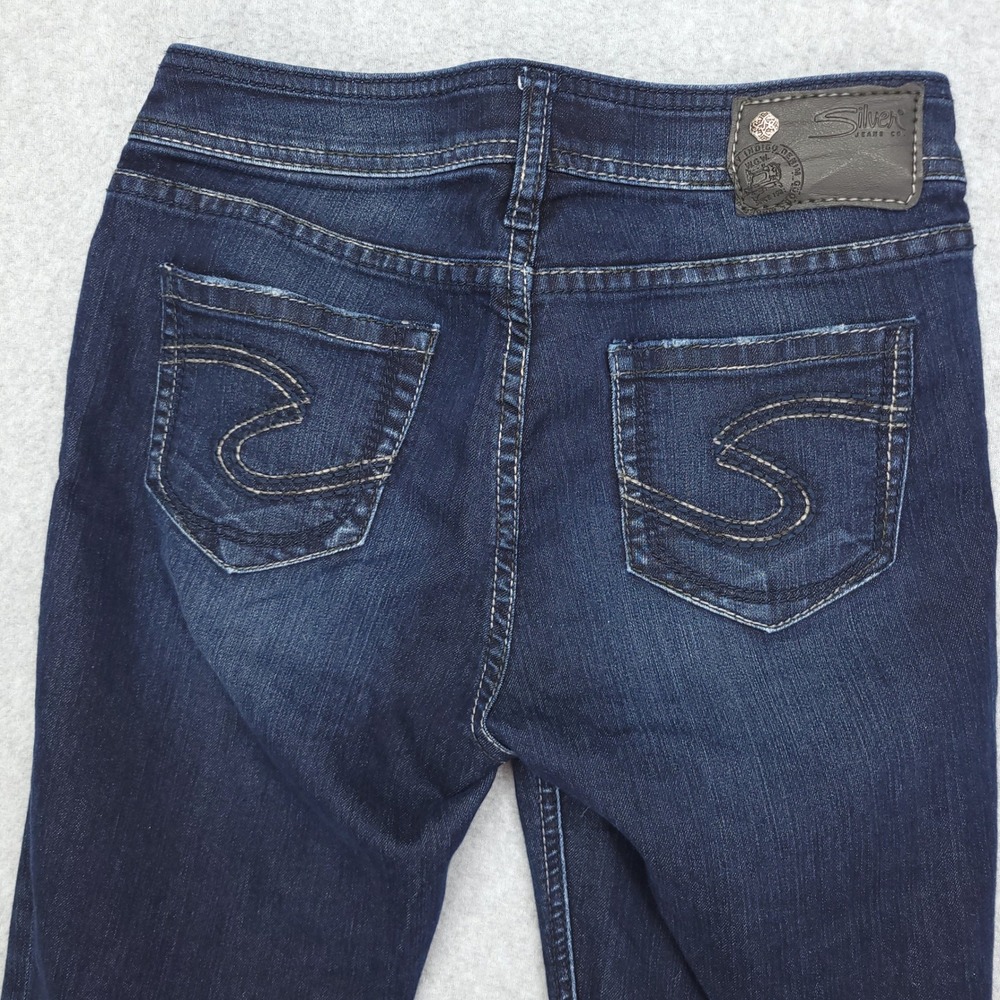 Silver‎ Jeans Co Suki Jeggings Dark Wash Slim Fit Womens Size W26 L29 - Picture 7 of 13
